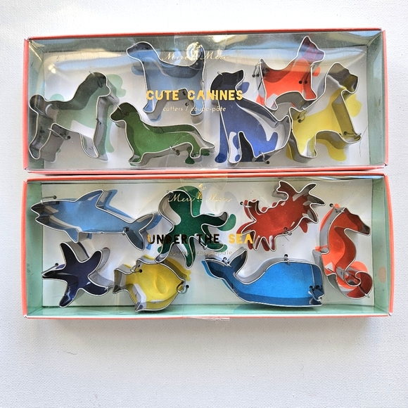 Meri Meri Kitchen Dogs Sea Life Cookie Cutter Sets By Meri Meri Nib